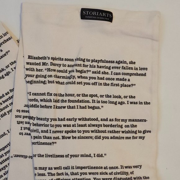 STORIARTS Pride and Prejudice Book Scarf (FIRST EDITION) Jane Austen Classics - Picture 2 of 5